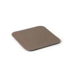 Brown pvc laminated pvc square star coaster cm 10